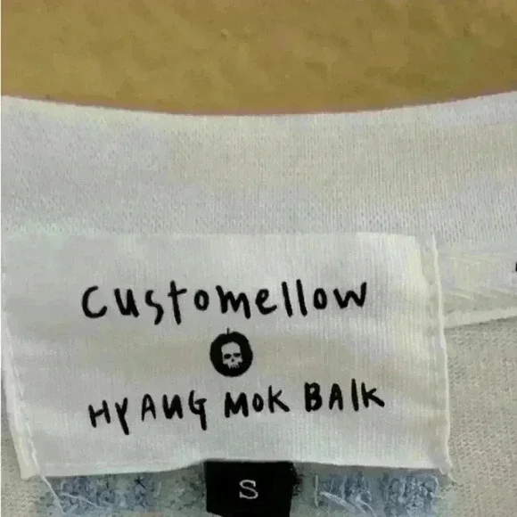 Customellow X HyangMok Baik Short Sleeve Snake Shirt Small New Without Tags! - Picture 9 of 12
